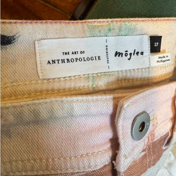 Anthropologie x Moglea Ultra High Rise Straight Slim Artistic Jeans Women's 27 - Picture 9 of 10